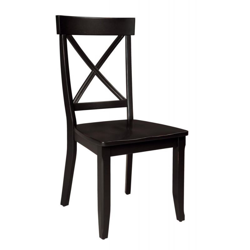 Homestyles Furniture - Blair Black Chair - (Set of 2) - 5178-802