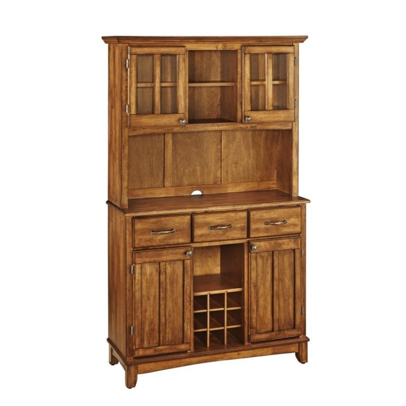 Homestyles Furniture - Buffet of Buffets Brown Server with Hutch - 5100-0066-62