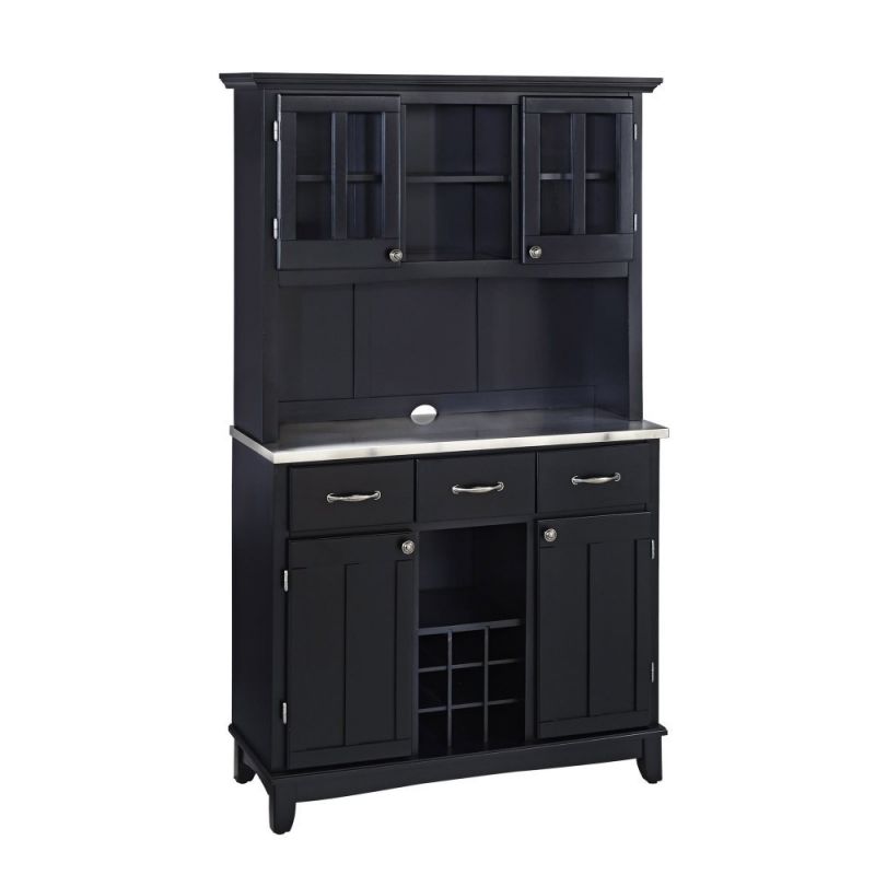 Homestyles Furniture - Buffet of Buffets Black Server with Hutch - 5100-0043-42
