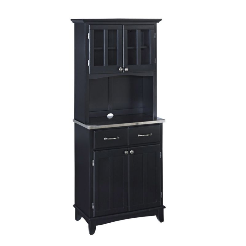 Homestyles Furniture - Buffet of Buffets Black Server with Hutch - 5001-0043-42