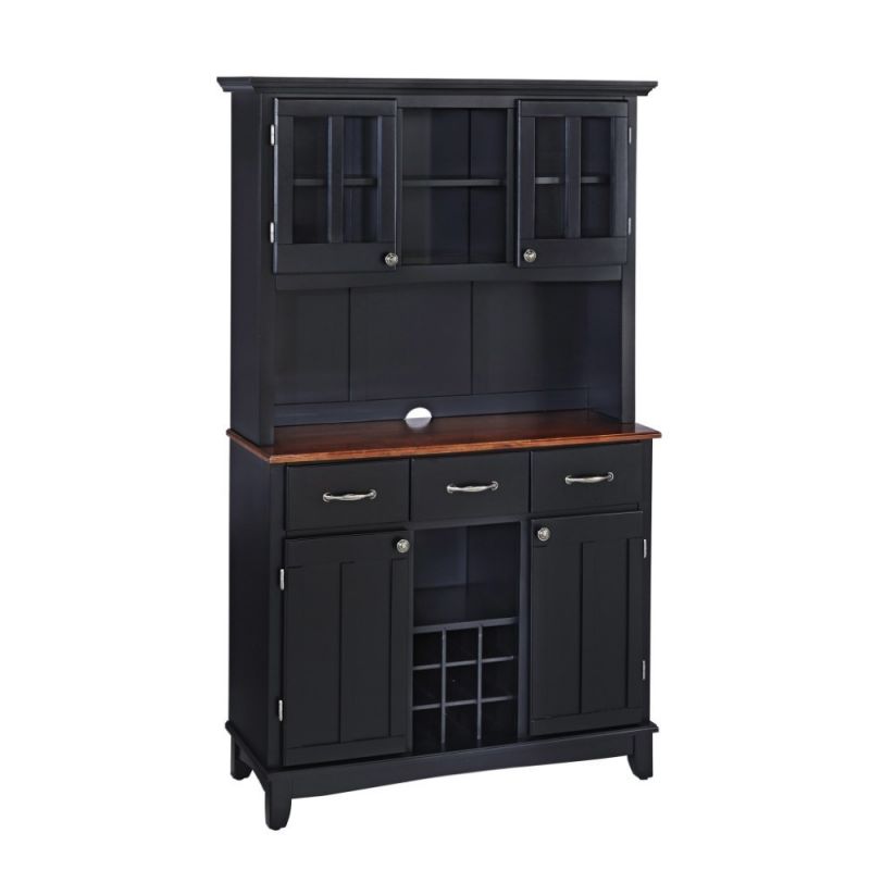 Homestyles Furniture - Buffet of Buffets Black Server with Hutch - 5100-0042-42