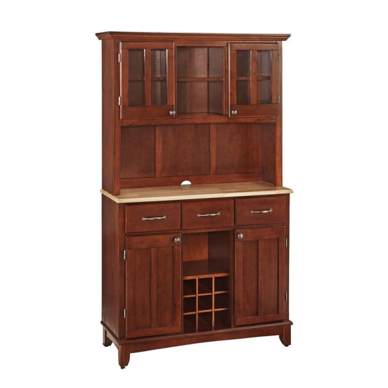 Homestyles Furniture - Buffet of Buffets Brown Server with Hutch - 5100-0071-72