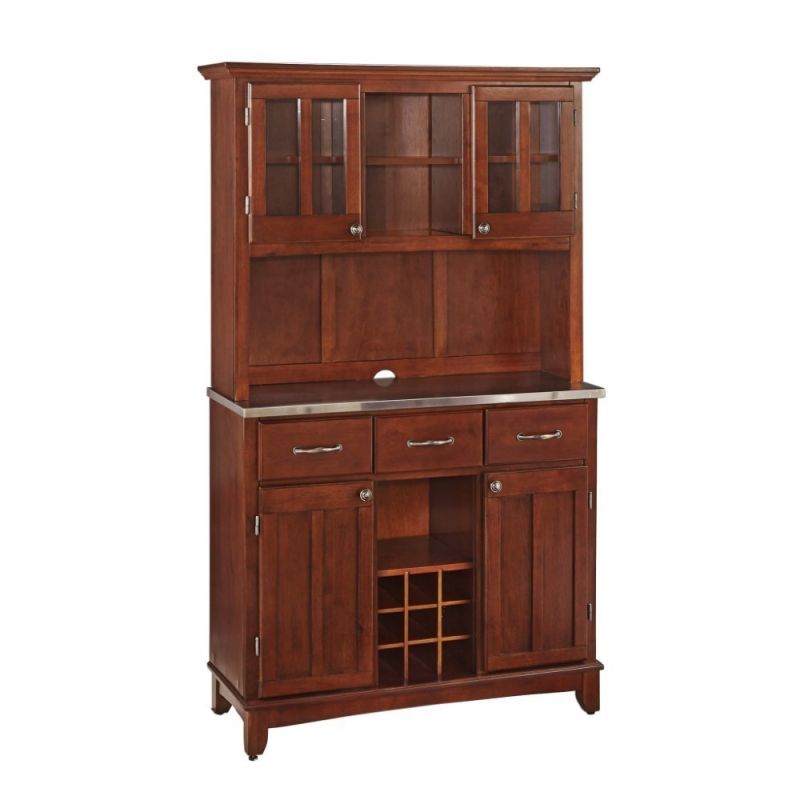 Homestyles Furniture - Buffet of Buffets Brown Server with Hutch - 5100-0073-72