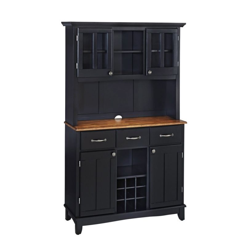 Homestyles Furniture - Buffet of Buffets Black Server with Hutch - 5100-0046-42