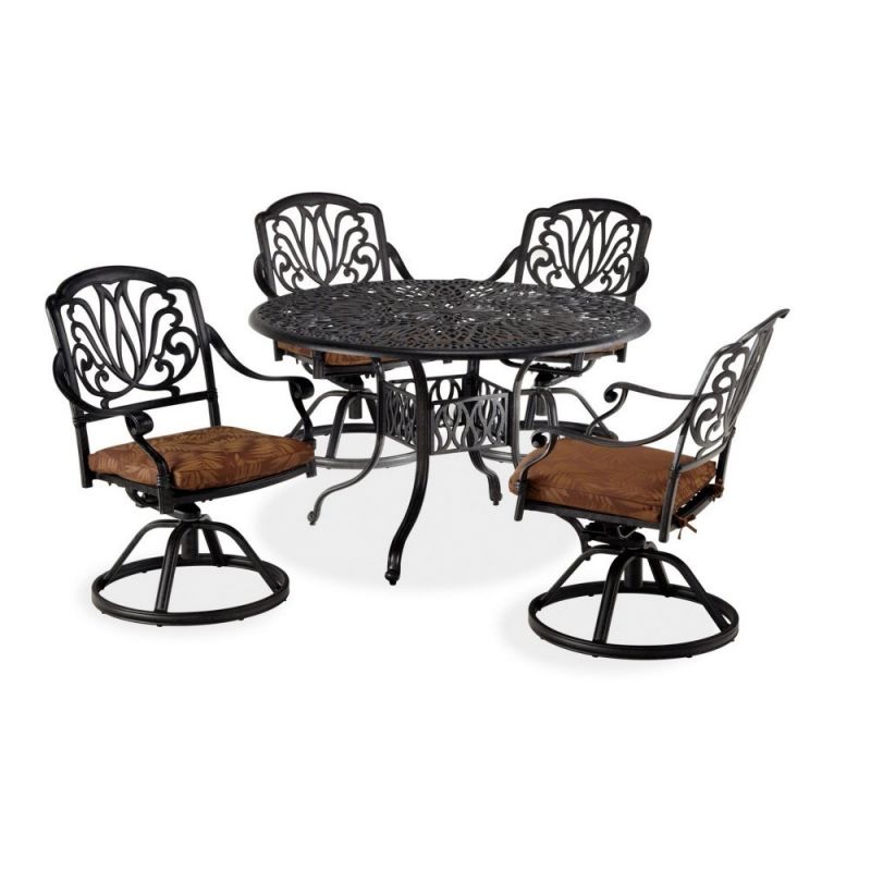 Homestyles Furniture - Capri Gray 5 Piece Dining Set - 6658-305