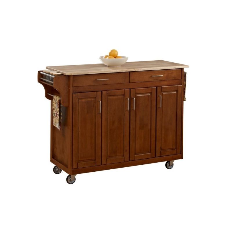 Homestyles Furniture - Create-a-Cart Brown Kitchen Cart - 9200-1061