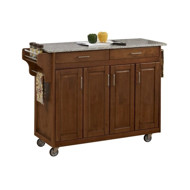 Homestyles Furniture - Create-a-Cart Brown Kitchen Cart - 9200-1063