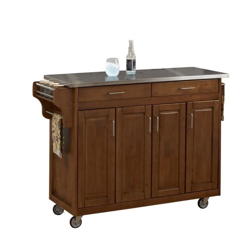 Homestyles Furniture - Create-a-Cart Brown Kitchen Cart - 9200-1062