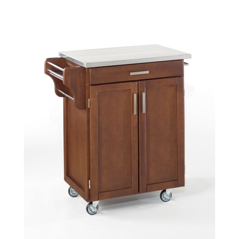 Homestyles Furniture - Cuisine Cart Brown Kitchen Cart - 9001-0072