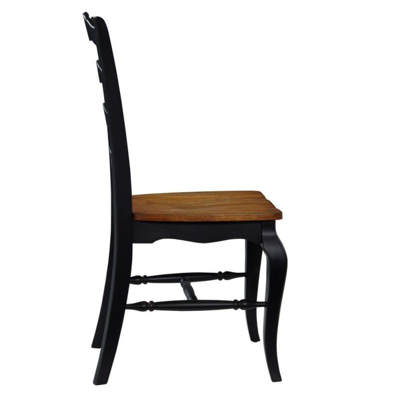 Homestyles Furniture - French Countryside Black Chair - (Set of 2) - 5519-802