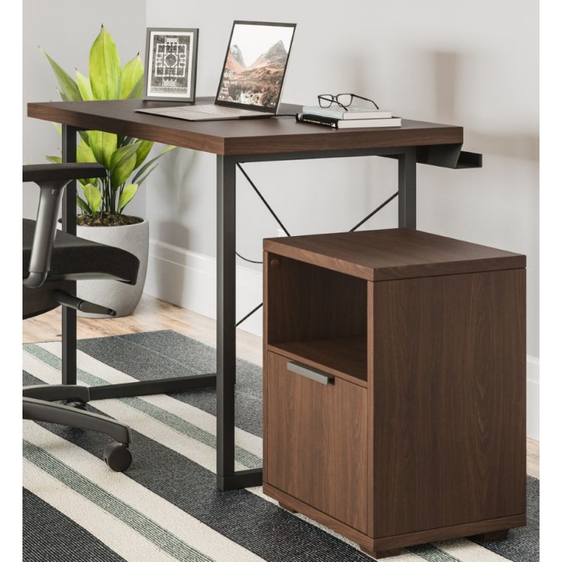 Homestyles Furniture - Merge Desk with File Cabinet - 5450-151