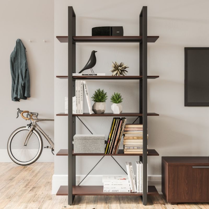 Homestyles Furniture - Merge Five-Shelf Bookcase - 5450-75