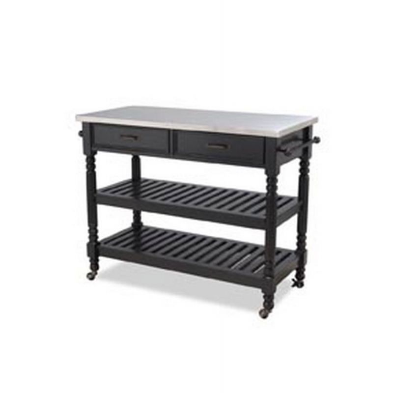 Homestyles Furniture - General Line Black Kitchen Cart - 5218-951