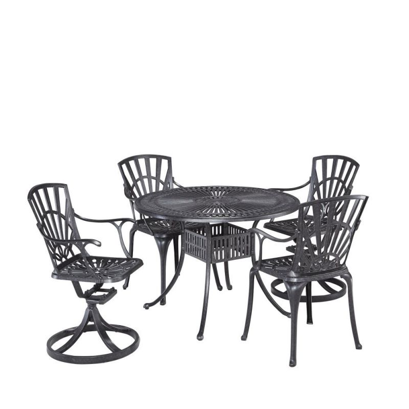 Homestyles Furniture - Grenada Gray 5 Piece Dining Set - 6660-3058