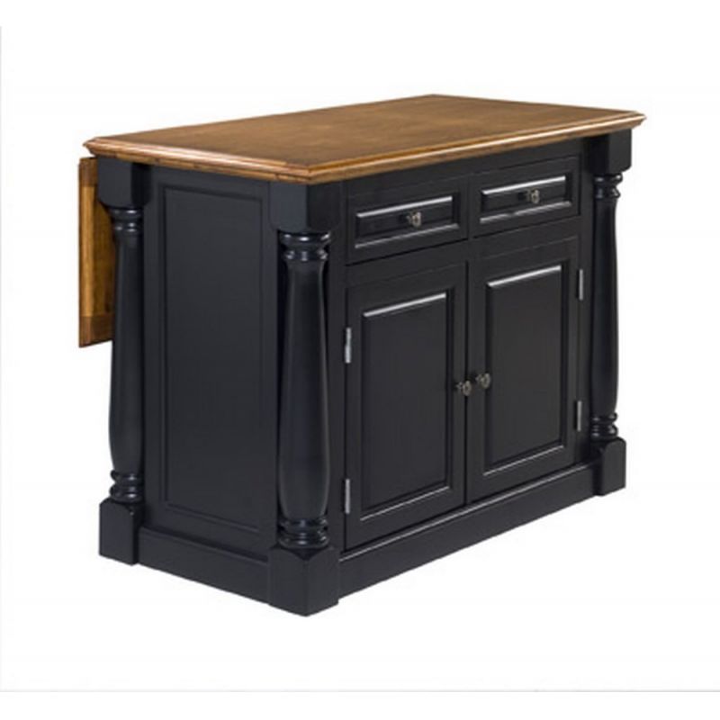 Homestyles Furniture - Monarch Black Kitchen Island - 5008-94