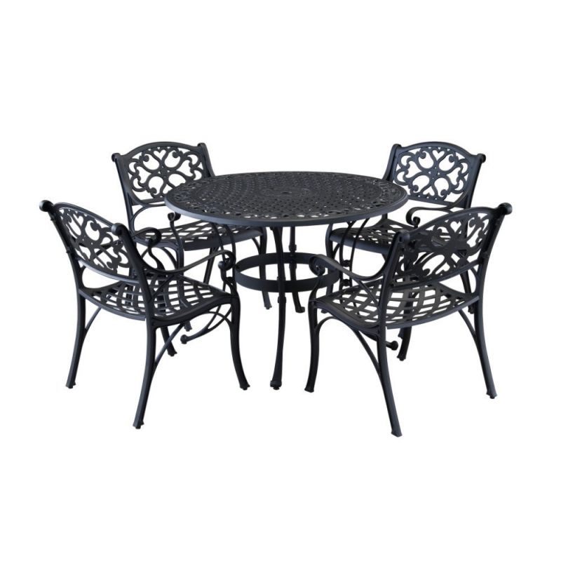Homestyles Furniture - Sanibel Black 5 Piece Dining Set - 6654-308