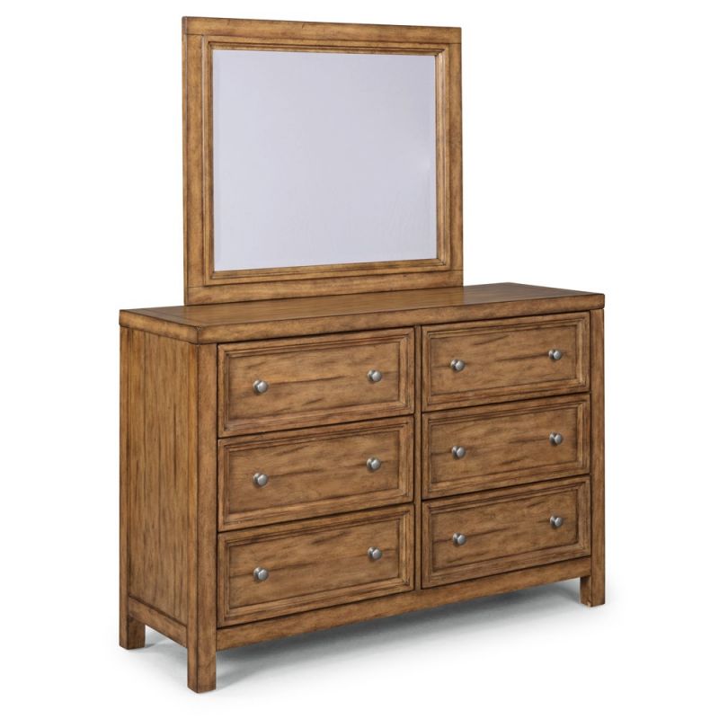 Homestyles - Sedona Brown Dresser with Mirror - 5420-74