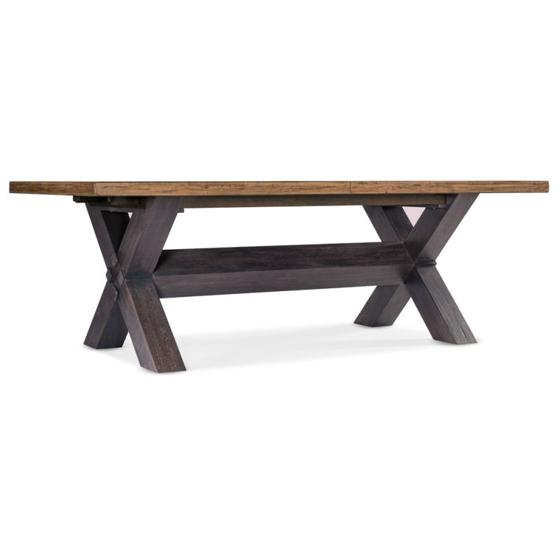 Hooker Furniture - Big Sky Trestle Dining Table w/2-20in Leaves - 6700-75200-80