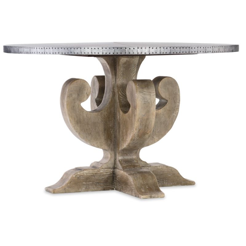 Hooker Furniture - Boheme Ascension 48in Zinc Round Dining Table - 5750-75203-SLV