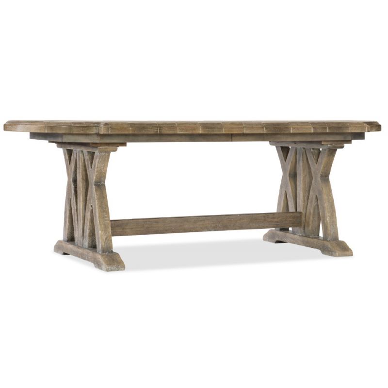 Hooker Furniture - Boheme Colibri 88in Trestle Dining Table w/1-20in Leaf - 5750-75200-MWD