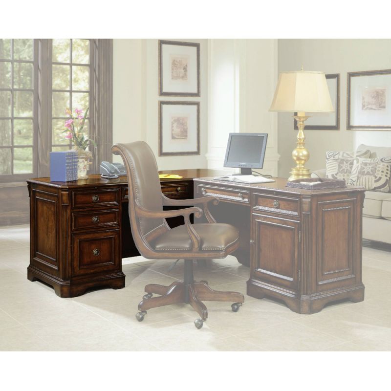 Hooker Furniture - Brookhaven Left Pedestal Desk - 281-10-468