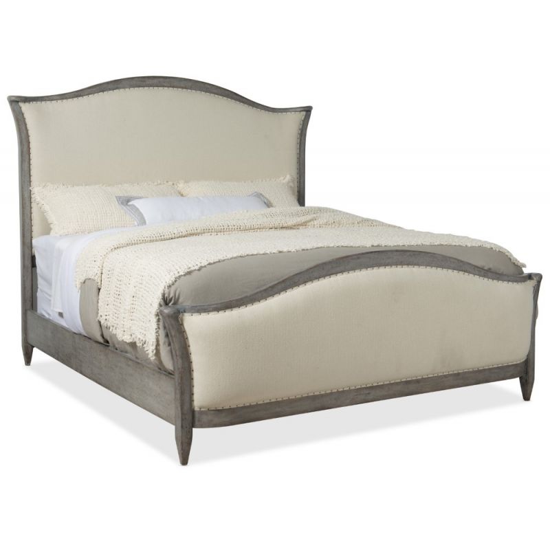 Hooker Furniture - Ciao Bella Cal King Upholstered Bed - Speckled Gray - 5805-90860-96