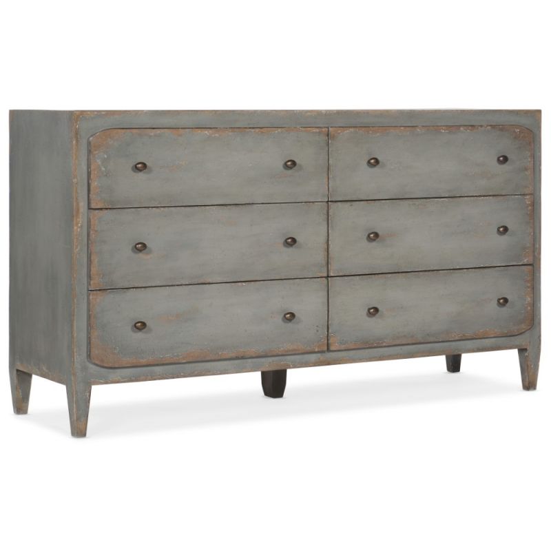 Hooker Furniture - Ciao Bella Six - Drawer Dresser - Speckled Gray - 5805-90002-95