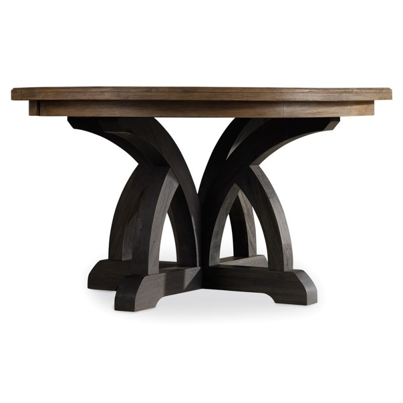 Hooker Furniture - Corsica Dark Round Dining Table (Dark Base/Light Top) - 5280-75213
