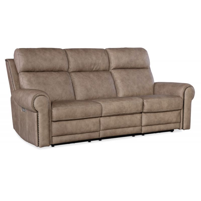 Hooker Furniture - Duncan Power Sofa w/Power Headrest & Lumbar - SS635-PHZL3-082
