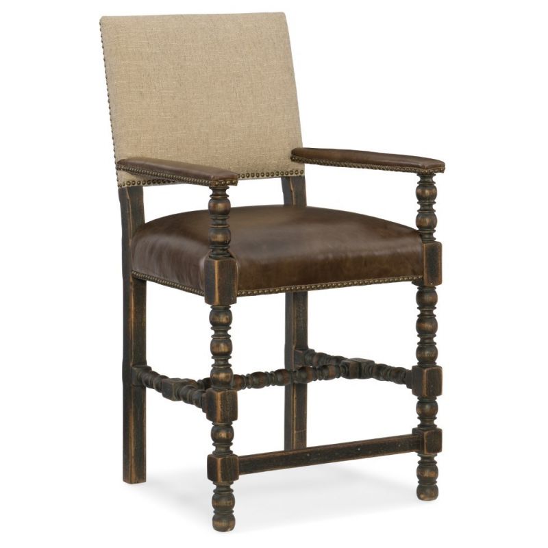 Hooker Furniture - Hill Country Comfort Counter Stool - 5960-25350-BLK