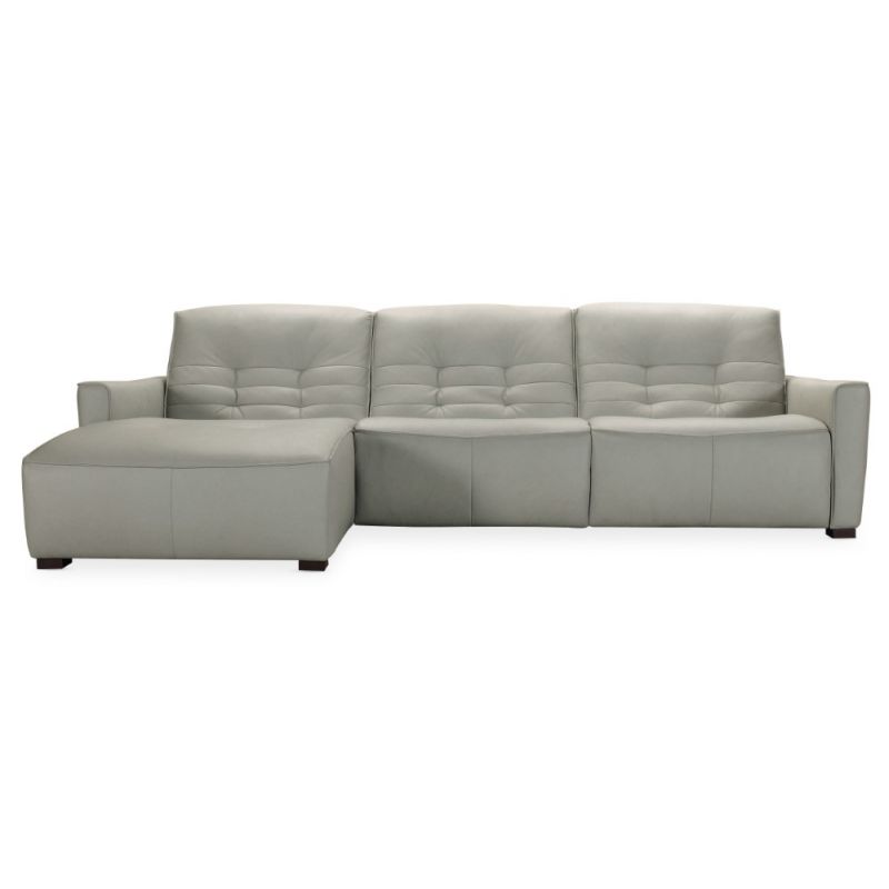 Hooker Furniture - Reaux Power Motion Sofa w/ LAF Chaise w/2 Power Recliners - SS555-LC3-095