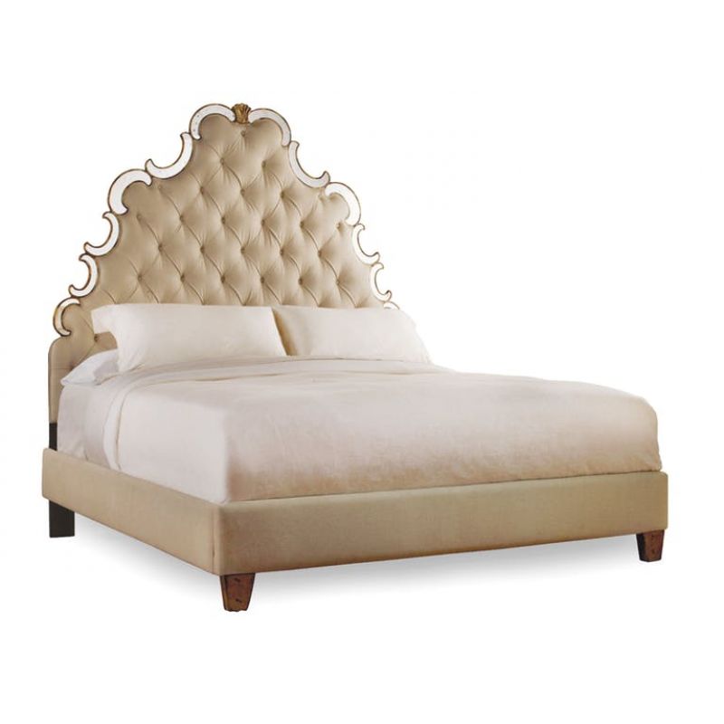 Hooker Furniture - Sanctuary Queen Tufted Bed - Bling - 3016-90850