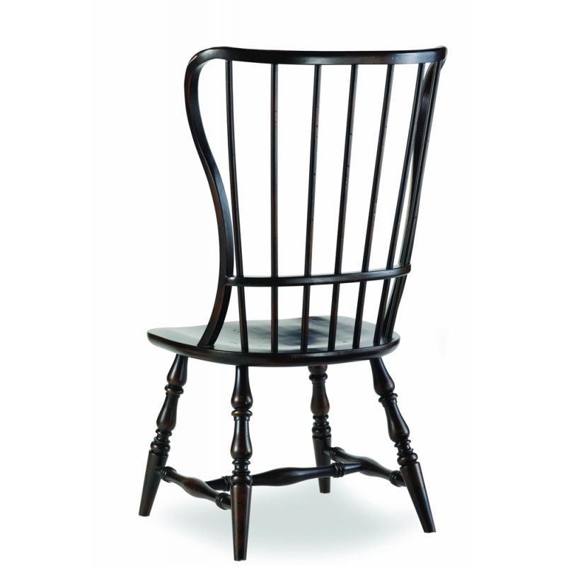 Hooker Furniture - Sanctuary Spindle Side Chair-Ebony - 3005-75310