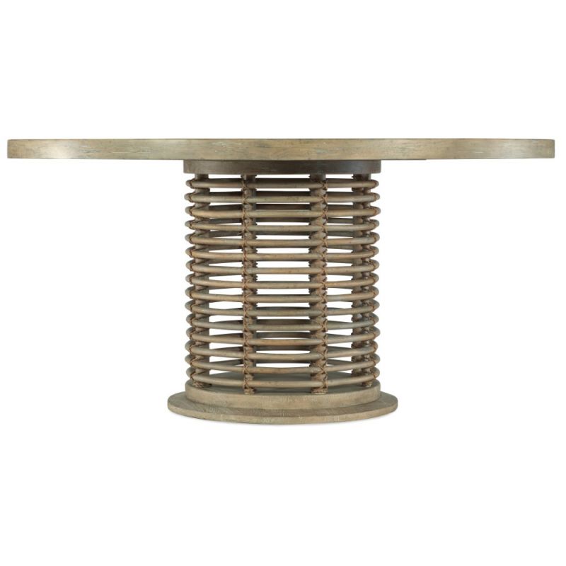 Hooker Furniture - Surfrider 60in Rattan Round Dining Table - 6015-75213-80