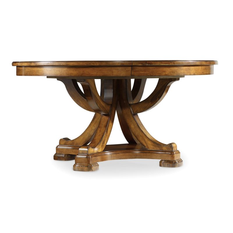 Hooker Furniture - Tynecastle Round Pedestal Dining Table with One 18'' Leaf - 5323-75206
