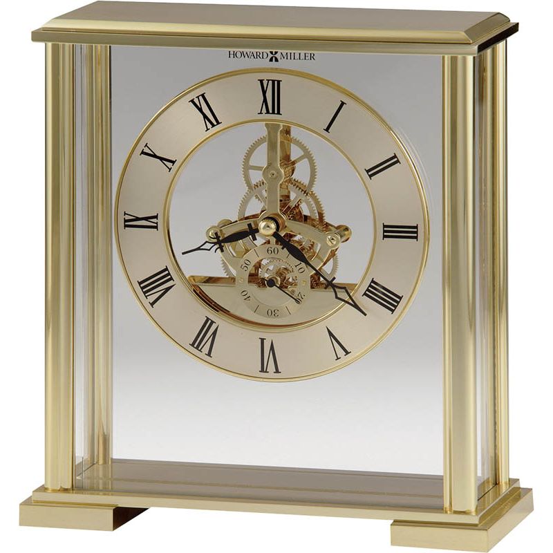 Howard Miller - Fairview Polished Brass Table Top Clock - 645622