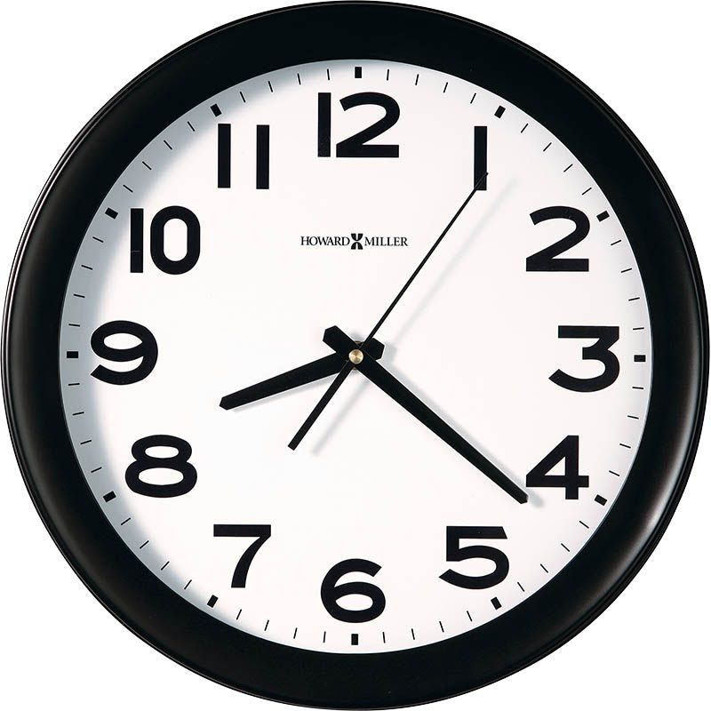 Howard Miller - Kenwick Black Satin Wall Clock - 625485