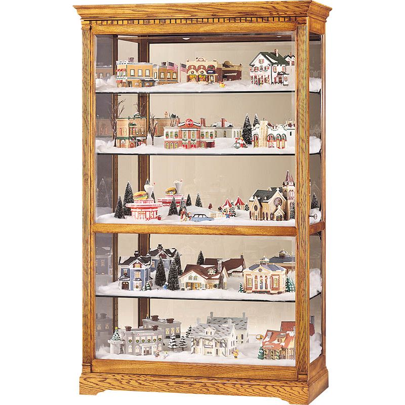 Howard Miller - Parkview Golden Oak Curio Cabinet - 680237