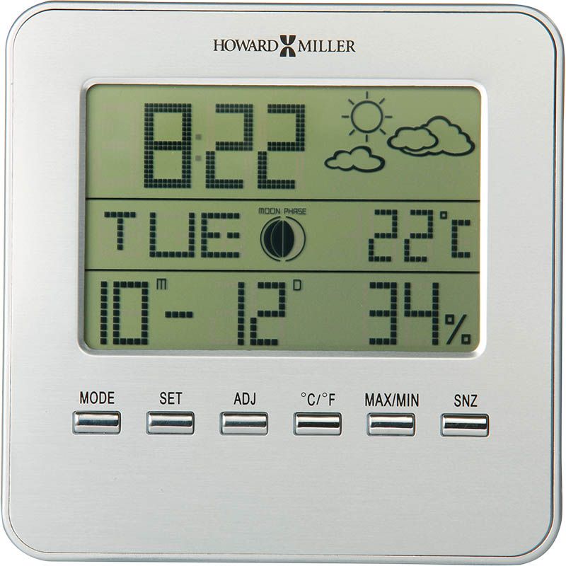 Howard Miller - Weather View Table Top Clock - 645693