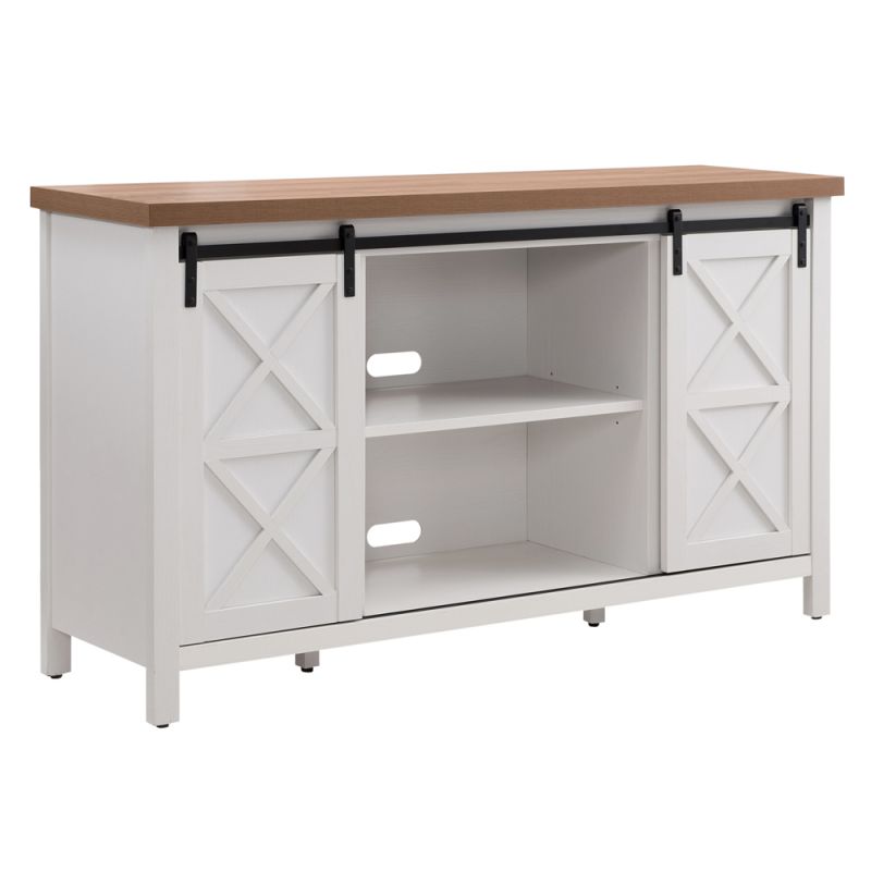 Hudson & Canal - Elmwood Rectangular TV Stand for TV's up to 65