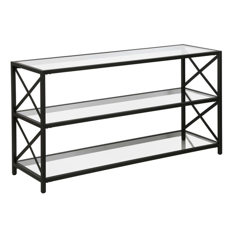 Hudson & Canal - Hutton Rectangular TV Stand for TV's up to 50