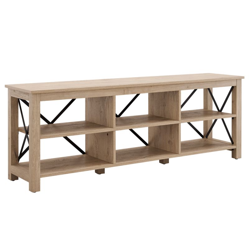 Hudson & Canal - Sawyer Rectangular TV Stand for TV's up to 75