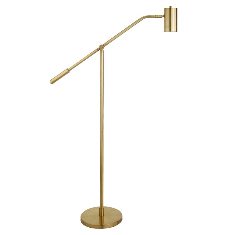 Hudson & Canal - Willis Pharmacy Floor Lamp with Metal Shade in Brass/Brass - FL0885