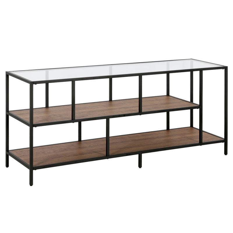 Hudson & Canal - Winthrop Rectangular TV Stand with MDF Shelves for TV's up to 60