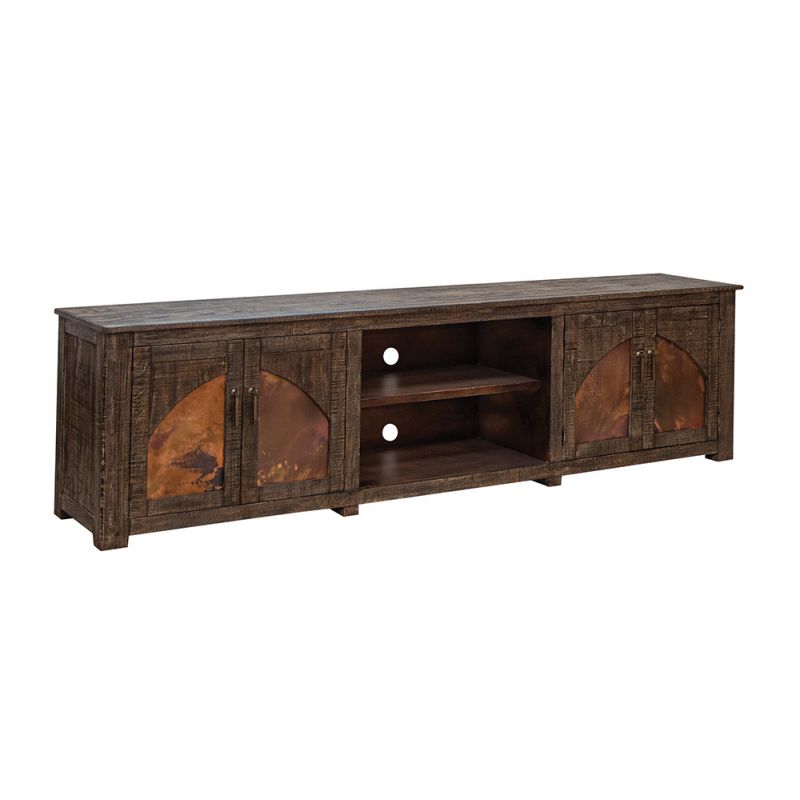 IFD - Blackburn - 4 Copper-Paneled TV Stand - IFD7781STN93