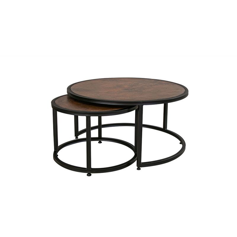 IFD - Blackburn - Copper Top & Iron Base Cocktail Table - IFD7781CKT