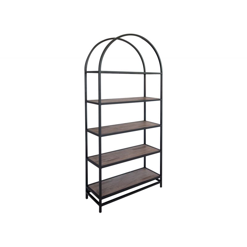 IFD - Blacksmith 5 Shelves, Bookcase - IFD2321BKS