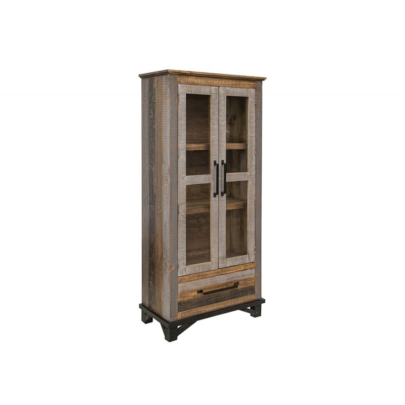 IFD - Loft Brown - 1 Drawer, 2 Doors Cabinet - IFD6441CAB