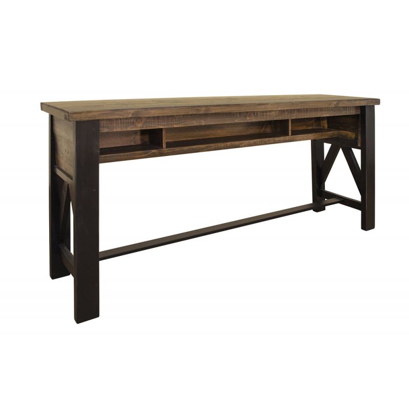 IFD - Loft Brown Counter Height Sofa Table - IFD6441SBT