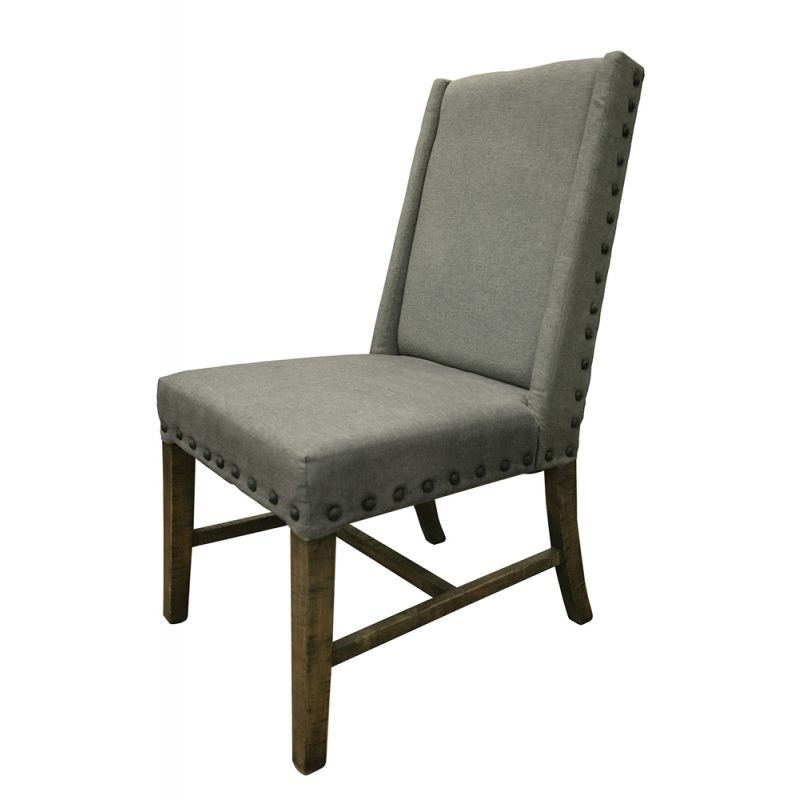 IFD - Loft Brown Uph. Chair w/ Fabric (Set of 2) - IFD6551CHR